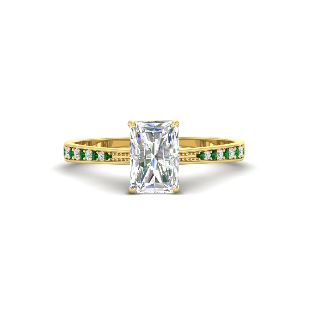 radiant-cut-cathedral-pave-diamond-engagement-ring-with-emerald-in-yellow-gold-FD11145RARGEMGR-NL-YG