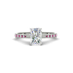 Load image into Gallery viewer, radiant-cut-cathedral-pave-diamond-engagement-ring-with-pink-sapphire-in-white-gold-FD11145RARGSADRPI-NL-WG

