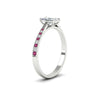 Load image into Gallery viewer, radiant-cut-cathedral-pave-diamond-engagement-ring-with-pink-sapphire-in-white-gold-FD11145RARGSADRPIANGLE2-NL-WG