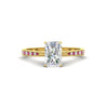 Load image into Gallery viewer, radiant-cut-cathedral-pave-diamond-engagement-ring-with-pink-sapphire-in-yellow-gold-FD11145RARGSADRPI-NL-YG