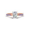 Load image into Gallery viewer, radiant-cut-cathedral-pave-diamond-engagement-ring-with-sapphire-in-rose-gold-FD11145RARGSABL-NL-RG