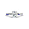 Load image into Gallery viewer, radiant-cut-cathedral-pave-diamond-engagement-ring-with-sapphire-in-white-gold-FD11145RARGSABL-NL-WG