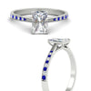 Load image into Gallery viewer, radiant-cut-cathedral-pave-diamond-engagement-ring-with-sapphire-in-white-gold-FD11145RARGSABLANGLE3-NL-WG