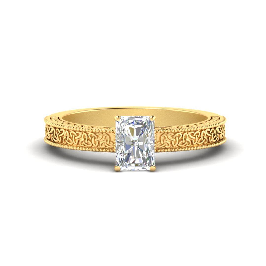 radiant-cut-celtic-engraved-solitaire-ring-in-yellow-gold-fdenr8544rarsleep-nl-yg