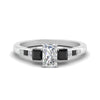 Load image into Gallery viewer, radiant-cut-channel-three-stone-diamond-engagement-ring-with-black-diamond-in-white-gold-FDENS205RARGBLACK-NL-WG.jpg