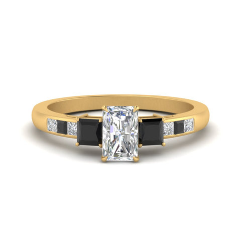 radiant-cut-channel-three-stone-diamond-engagement-ring-with-black-diamond-in-yellow-gold-FDENS205RARGBLACK-NL-YG.jpg