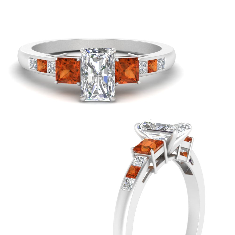 radiant-cut-channel-three-stone-diamond-engagement-ring-with-orange-sapphire-in-white-gold-FDENS205RARGSAOR-NL-WG.jpg