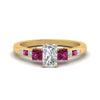 Load image into Gallery viewer, radiant-cut-channel-three-stone-diamond-engagement-ring-with-pink-sapphire-in-yellow-gold-FDENS205RARGSADRPI-NL-YG.jpg