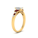 Load image into Gallery viewer, radiant-cut-channel-three-stone-diamond-engagement-ring-with-ruby-in-yellow-gold-FDENS205RARGRUDR-NL-YG.jpg
