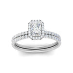 Load image into Gallery viewer, radiant-cut-diamond-halo-wedding-ring-set-in-white-gold-FD-8523RA-NL-WG
