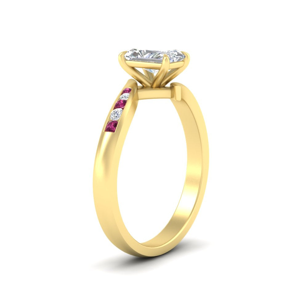 radiant-cut-diamond-swirl-channel-set-pink-sapphire-wedding-ring-in-yellow-gold-FDENS4028RARGSADRPIANGLE2-NL-YG.jpg?v=1754995990