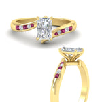 Load image into Gallery viewer, radiant-cut-diamond-swirl-channel-set-pink-sapphire-wedding-ring-in-yellow-gold-FDENS4028RARGSADRPIANGLE3-NL-YG_b9d4da73-965f-4b3b-9603-b5f3c882b67b.jpg?v=1754996203
