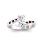 Load image into Gallery viewer, radiant-cut-diamond-swirl-channel-set-ruby-wedding-ring-in-white-gold-FDENS4028RARGRUDRANGLE5-NL-WG.jpg?v=1754995993