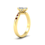 Load image into Gallery viewer, radiant-cut-diamond-swirl-channel-set-ruby-wedding-ring-in-yellow-gold-FDENS4028RARGRUDRANGLE2-NL-YG.jpg?v=1754995993