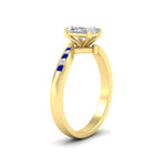 Load image into Gallery viewer, radiant-cut-diamond-swirl-channel-set-sapphire-wedding-ring-in-yellow-gold-FDENS4028RARGSABLANGLE2-NL-YG.jpg?v=1754995989