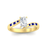 Load image into Gallery viewer, radiant-cut-diamond-swirl-channel-set-sapphire-wedding-ring-in-yellow-gold-FDENS4028RARGSABLANGLE5-NL-YG_0a350d8a-42a7-4160-8587-040a251c3df3.jpg?v=1754996200
