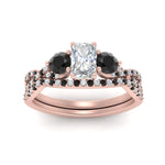 Load image into Gallery viewer, radiant-cut-diamond-twisted-floral-prong-black-diamond-wedding-set-rose-gold-FD10257RAGBLACK-ANGLE5-NL-RG_41373231-8ddb-475f-9e42-9226ac089d99?v=1756360178
