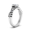Load image into Gallery viewer, radiant-cut-diamond-twisted-floral-prong-black-diamond-wedding-set-white-gold-FD10257RAGBLACK-ANGLE2-NL-WG_53ab12b5-e310-472e-8700-0593ecae008c?v=1756360179