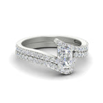 Load image into Gallery viewer, radiant-cut-diamond-wedding-ring-set-in-FDENS3007RA-NL-WG
