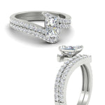 Load image into Gallery viewer, radiant-cut-diamond-wedding-ring-set-in-FDENS3007RA-NL-WG
