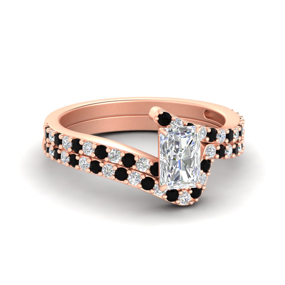 radiant-cut-diamond-wedding-ring-set-with-black-diamond-in-FDENS3007RAGBLACK-NL-RG