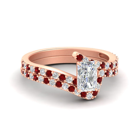 radiant-cut-diamond-wedding-ring-set-with-ruby-in-FDENS3007RAGRUDR-NL-RG