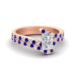 Load image into Gallery viewer, radiant-cut-diamond-wedding-ring-set-with-sapphire-in-FDENS3007RAGSABL-NL-RG
