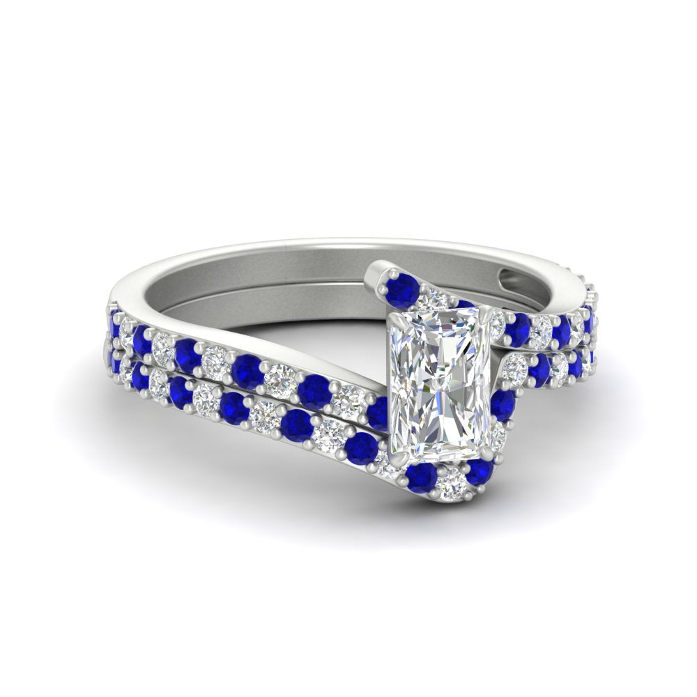 radiant-cut-diamond-wedding-ring-set-with-sapphire-in-FDENS3007RAGSABL-NL-WG