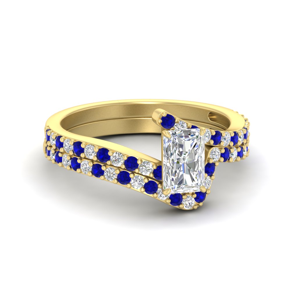 radiant-cut-diamond-wedding-ring-set-with-sapphire-in-FDENS3007RAGSABL-NL-YG