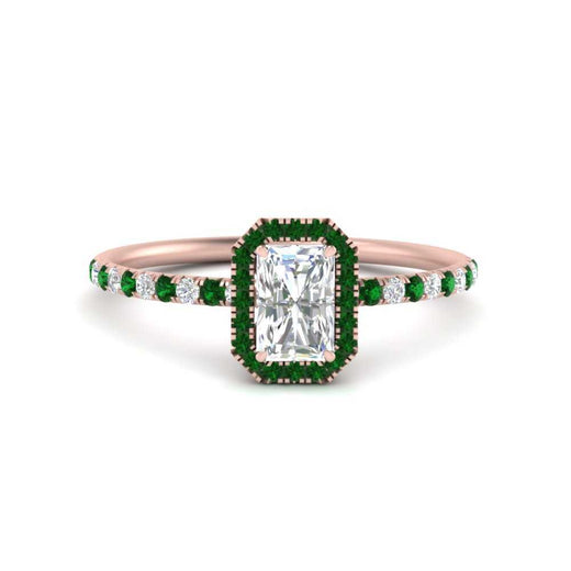 radiant-cut-emerald-halo-petite-engagement-ring-in-rose-gold-FD8523RARGEMGRANGLE3-NL-RG
