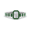 Load image into Gallery viewer, radiant-cut-emerald-halo-wedding-ring-set-in-white-gold-FD-8523RAGEMGR-NL-WG