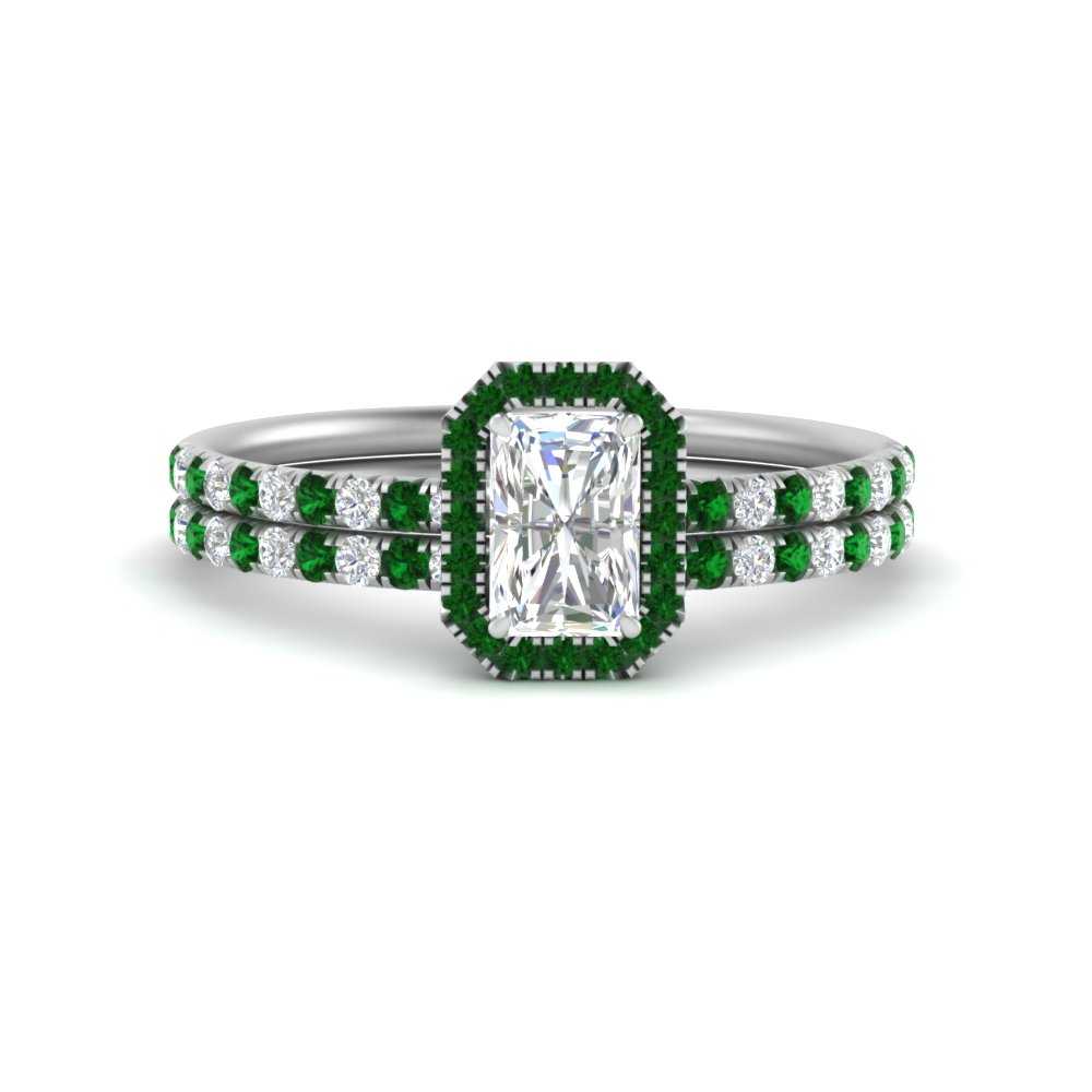 radiant-cut-emerald-halo-wedding-ring-set-in-white-gold-FD-8523RAGEMGR-NL-WG