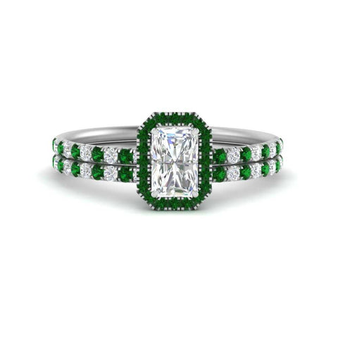 radiant-cut-emerald-halo-wedding-ring-set-in-white-gold-FD-8523RAGEMGR-NL-WG