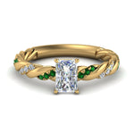 Load image into Gallery viewer, radiant-cut-emerald-twisted-vine-engagement-ring-in-yellow-gold-FD9127RARGEMGR-NL-YG
