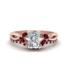 Load image into Gallery viewer, radiant-cut-engagement-ring-with-ruby-band-in-rose-gold-FD8300RAB3GRUDR-NL-RG.jpg