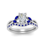Load image into Gallery viewer, radiant-cut-engagement-ring-with-sapphire-band-in-white-gold-FD8300RAB3GSABL-NL-WG.jpg
