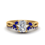Load image into Gallery viewer, radiant-cut-engagement-ring-with-sapphire-band-in-yellow-gold-FD8300RAB3GSABL-NL-YG.jpg
