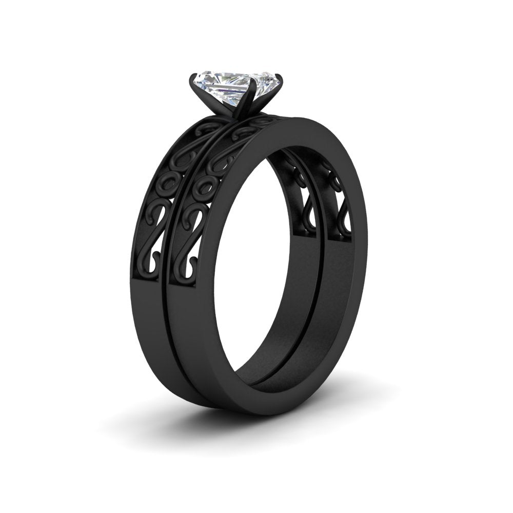 radiant-cut-filigree-single-stone-diamond-wedding-ring-set-in-black-gold-FDENS3289RAANGLE2-NL-BG.jpg?v=1763371084