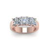 Load image into Gallery viewer, radiant-cut-five-stone-prong-set-diamond-band-in-rose-gold-FD8008RABHAND-1CT-NL-RG.jpg