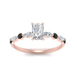 Load image into Gallery viewer, radiant-cut-floating-marquise-accent-black-diamond-engagement-ring-in-rose-gold-FDEWB9398RARGBLACKANGEL5-NL-RG?v=1756366435
