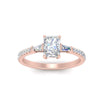 Load image into Gallery viewer, Delicate Antique Pave Radiant Cut Diamond Ring