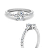 Load image into Gallery viewer, Delicate Antique Pave Radiant Cut Diamond Ring