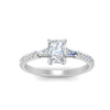 Load image into Gallery viewer, Delicate Antique Pave Radiant Cut Diamond Ring
