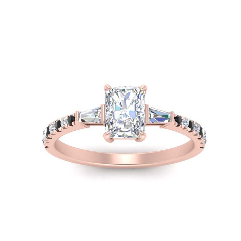 Delicate Antique Pave Radiant Engagement Ring