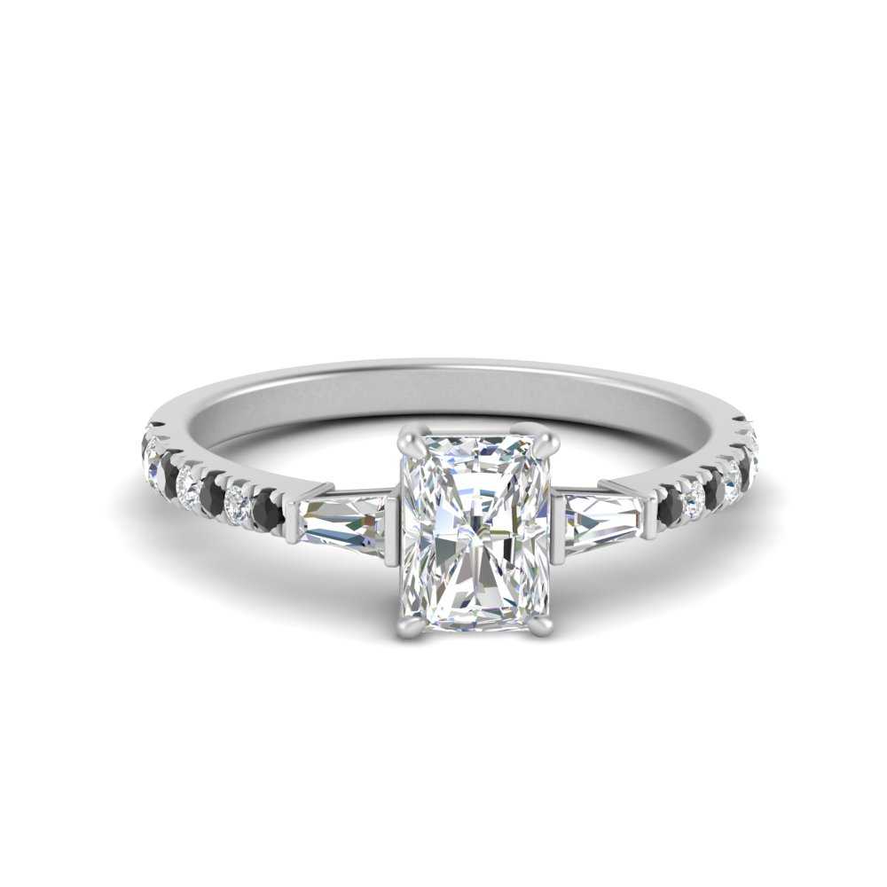 Delicate Antique Pave Radiant Engagement Ring