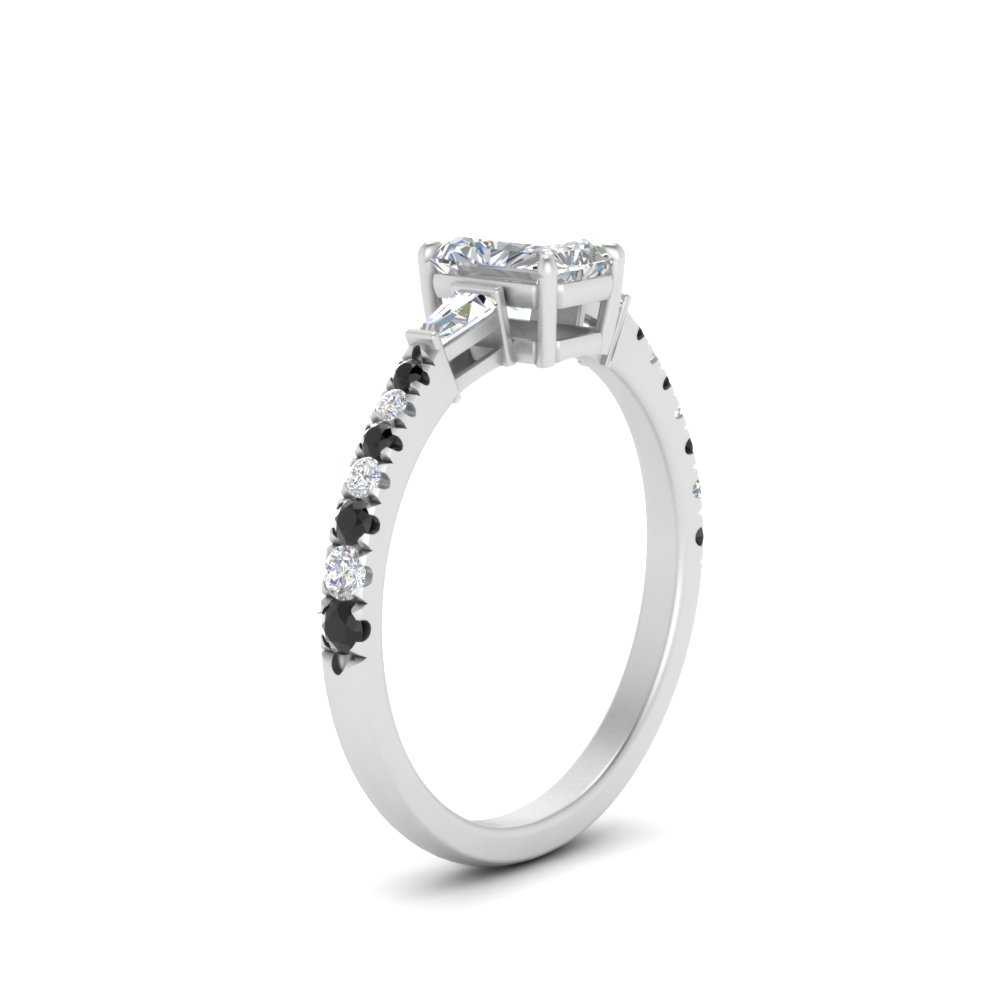 Delicate Antique Pave Radiant Cut Diamond Ring
