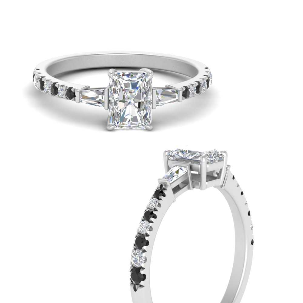 Delicate Antique Pave Radiant Cut Diamond Ring