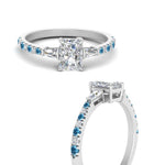 Load image into Gallery viewer, Delicate Antique Pave Radiant Cut Diamond Ring

