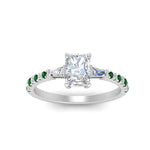 Load image into Gallery viewer, Delicate Antique Pave Radiant Engagement Ring
