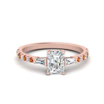 Load image into Gallery viewer, Delicate Antique Pave Radiant Engagement Ring
